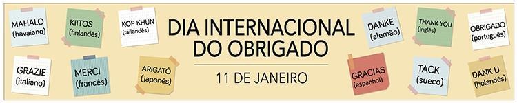 Dia Internacional do Obrigado - 11 de janeiro 