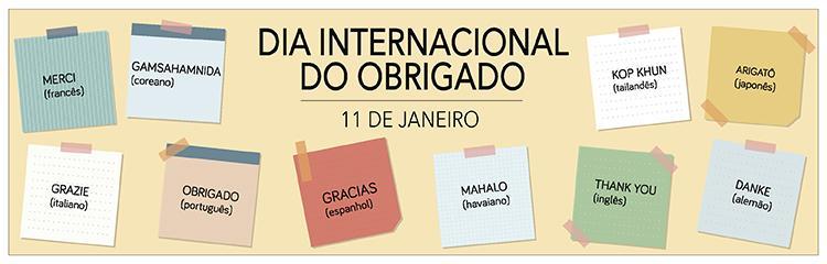 Dia Internacional do Obrigado - 11 de janeiro 