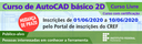 IFF oferta Curso gratuito em AutoCAD