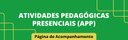 Página das Atividades Pedagógicas Presenciais (APP) 1