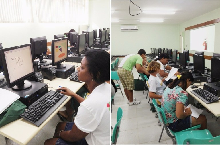 Foto 8 – Aula de informática no campus Cabo Frio (2012).