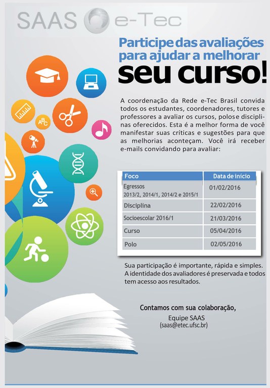 Avaliação de cursos da Ead