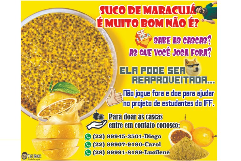 Doação de Cascas de Maracujá