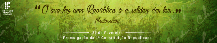 Banner Promulgação da 1ª Constituição Republicana