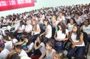 Alunos dos três turnos prestigiaram o evento.