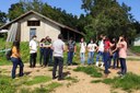 Estudantes passaram a manhã conhecendo os setores do campus.