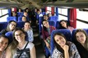 Servidores foram levados de ônibus para visitar os setores do campus.