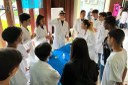 Estudantes explicaram os experimentos e foram avaliados por professores.