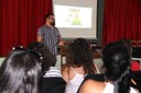 O professor Fabrício Barros ministrou a palestra "Aprendizagem ativa: Metodologias e Estratégias".