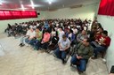 Auditório lotado para as palestras.