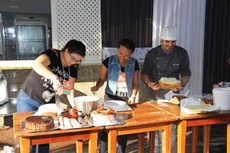 Participantes do Focal foram desafiadas a praticarem as técnicas ensinadas pelo chef Alex Kühl.