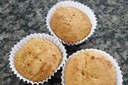 Muffins com 25% de substituição da farinha de trigo pela farinha de maracujá.