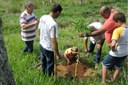 A mais recente ação do projeto realizou o plantio de 500 mudas em Rosal.