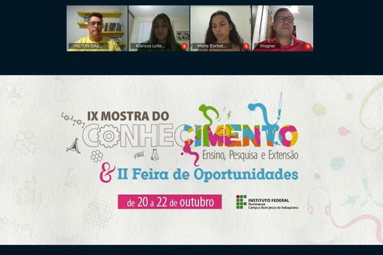 IX Mostra do Conhecimento e II Feira de Oportunidades do IFF Bom Jesus