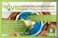 Evento terá programação gratuita e aberta ao público nos três turnos de funcionamento do Campus Bom Jesus.