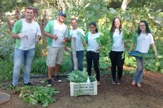 Alimentos foram cultivados pelos estudantes da instituição.