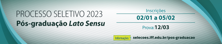 Período de Inscrição em Processo Seletivo de cursos de Pós-Graduação