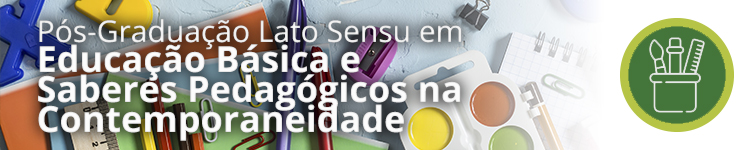 Banner do curso Educação Básica e Saberes Pedagógicos na Contemporaneidade