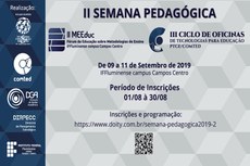 Inscrições vão até 30 de agosto.