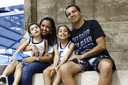 Família reunida para torcer e jogar pelo Campus Guarus (Foto: Raphaella Cordeiro).