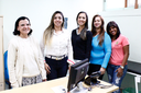 Heloiza, Gabriela, Letycia, Wilza, Tatiane: equipe médica. (Foto: Rakenny Braga/Comunicação Social)
