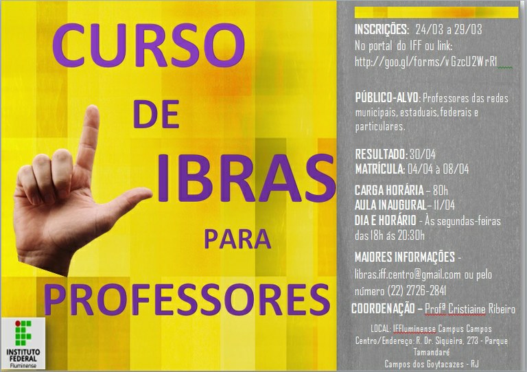 Curso de Libras para Professores