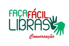 Arte com o texto: Faça Fácil Libras Conversação