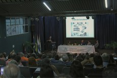 Palestra da programação de abertura do evento (Foto: Amanda Corrêa Campos/Ascom).