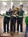 A equipe campeã do xadrez masculino (Divulgação)