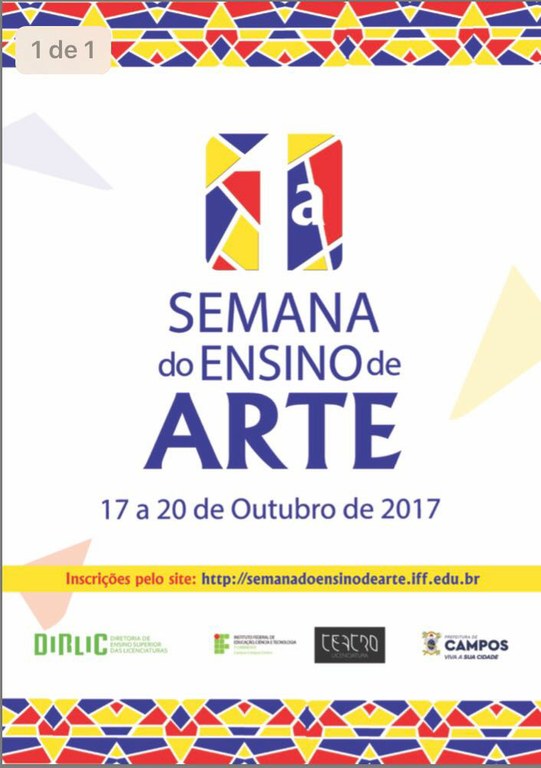 I Semana de Ensino de Arte