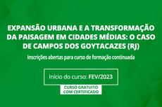 Arte apresentando o nome do curso que tem inscrições gratuitas e emitirá certificado.