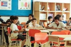 Alunos realizam atividades durante laboratório de Inglês. Foto: Diomarcelo Pessanha / Núcleo de Imagens IFF