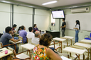 O Colegiado da Engenharia de Controle e Automação e pesquisadores convidados avaliam o projeto (Fotos: Rakenne Barboza/Ascom Centro)