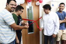 O Centro Acadêmico organizou uma pequena cerimônia de inauguração da sala (Foto: Letícia Cunha).