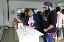 A equipe do NAP-UENF conheceu a exposição permanente de objetos tridimensionais e legendados em Braille (Foto: Raphaella Cordeiro)