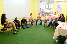 Uma roda de conversa sobre relações abusivas integrou a programação (Foto: Rakenny Braga).