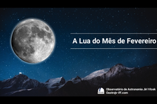 A lua de fevereiro, com uma figura que lembra a cara de um cachorro, é uma das curiosidades explicadas pelos participantes. 