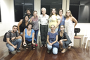 O palestrantes, professores e estudantes .