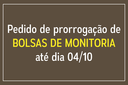 Prorrogação de projetos de monitoria