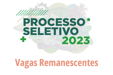 Arte com o texto: processo seletivo 2033 vagas remanescentes.