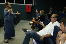 Palestra sobre saúde mental.Foto: Diomarcelo Pessanha / Núcleo de Imagens do IFF Campos Centro.