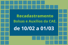 Período de recebimento dos pedidos de recadastramento vai de 10 de fevereiro a 1º de março. Arte: Raphaella Cordeiro