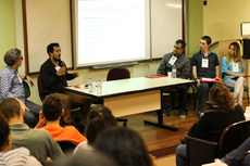 Roda de conversa realizada no primeiro dia da programação (Fotos: Núcleo de Imagens/Diomarcelo Pessanha)