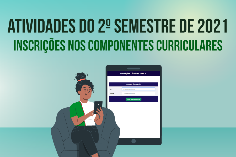 Arte com orientações para alunos de cursos técnicos