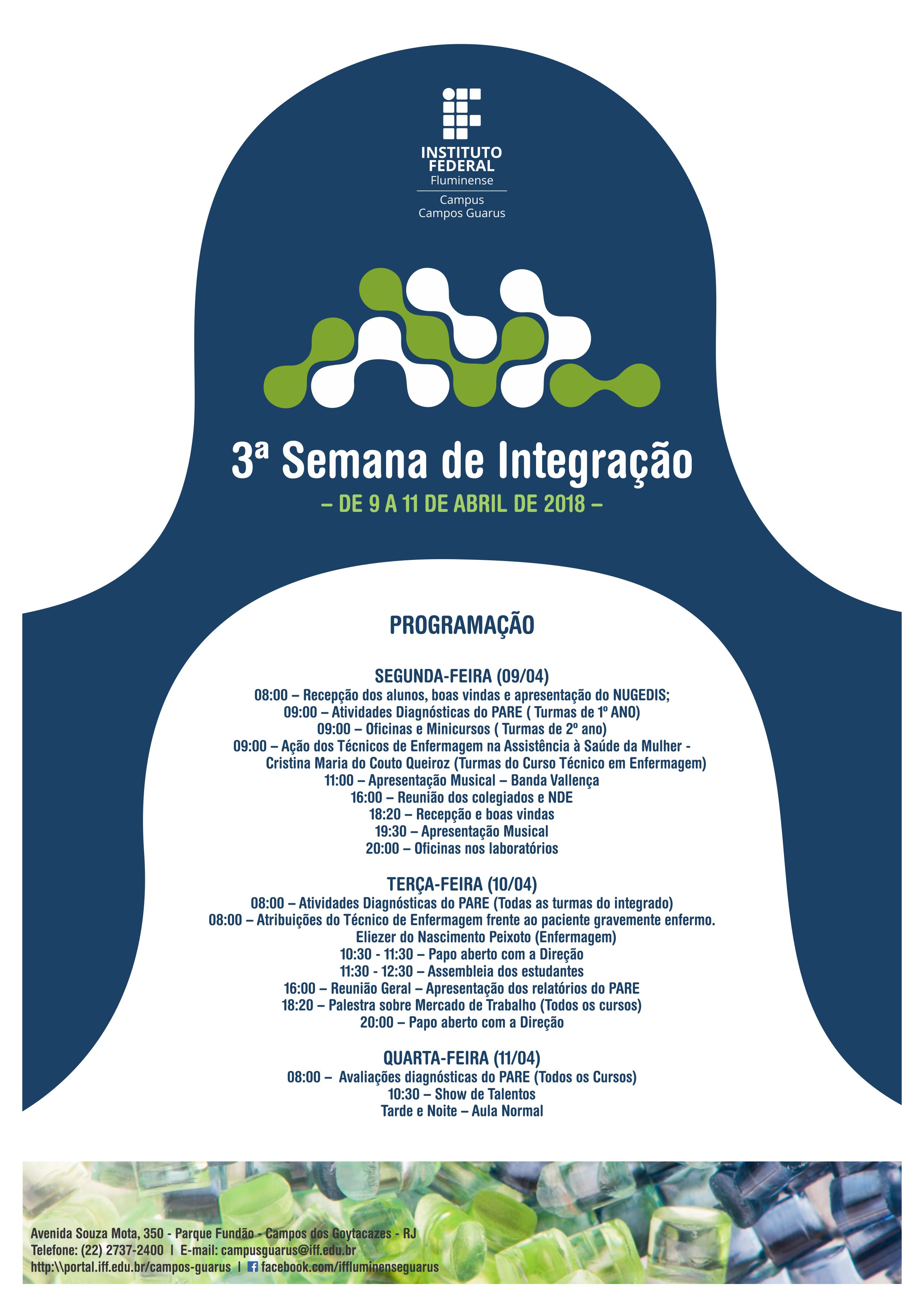 Cartaz - 3º Semana de Integração Campus Guarus