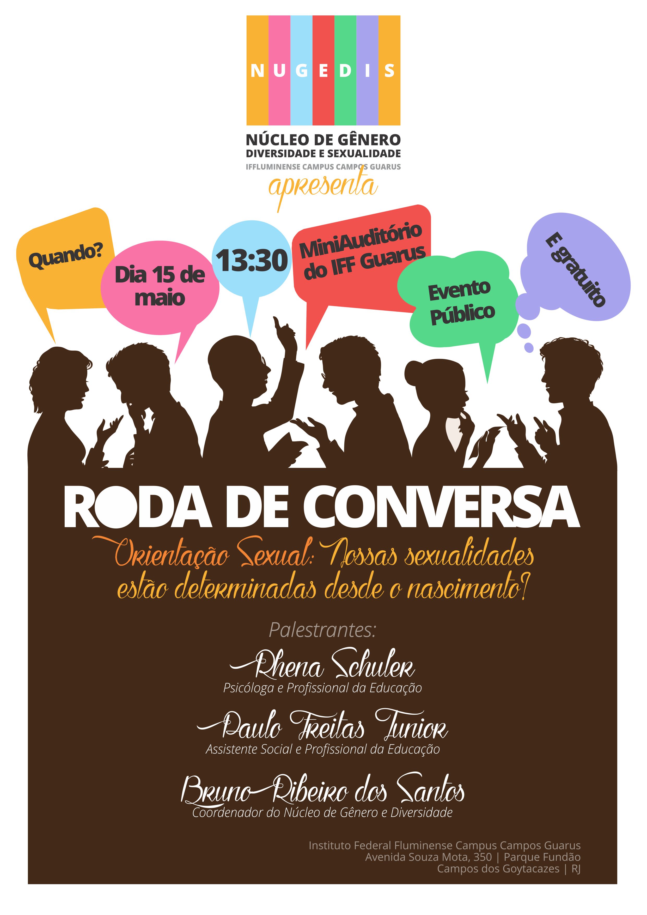 Cartaz Roda de Conversa - Nugedis