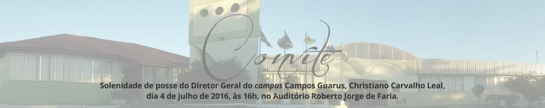 Banner - Posse do novo diretor geral