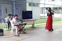 Estudantes na Feira Lenguas & Culture realizada no Campus Guarus.