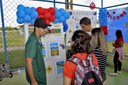 Estudantes na Feira Lenguas & Culture realizada no Campus Guarus.