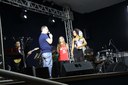 Diretor do campus, Christiano de Carvalho Leal, faz agradecimento após o término do show.